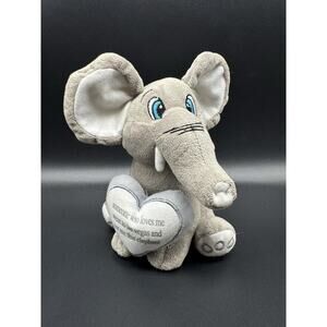 7” Elephant Plush W/ Heart Someone Who Loves Me Went To Las Vegas Stuffed Animal